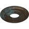 Ekena Millwork Classic Ceiling Medallion (Canopies up to 7 1/4"), 12 3/8"OD x 4"ID x 1 1/8"P, Bronze Blue Patina CM12CLBBS - alternate 2